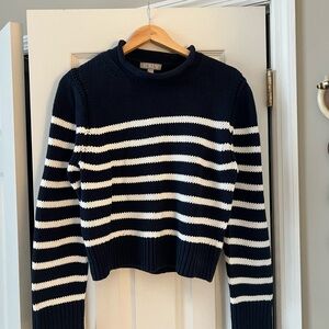 J. Crew roll neck sweater. Slightly cropped. NWOT